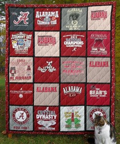 Alabama Crimson Tide Quilt Blanket Bedding Set Fan Gifts
