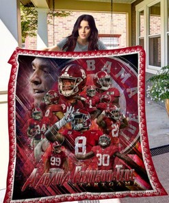 Alabama Crimson Tide Quilt Blanket Bedding Set For Fans