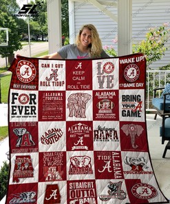 Alabama Crimson Tide Quilt Blanket Bedding Set Gifts for Alabama Crimson Fans