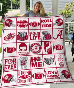 Alabama Crimson Tide Quilt Blanket Bedding Set Gifts for Fans