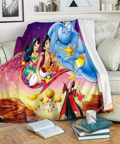 Aladin 2019 Sherpa Fleece Blanket Gifts for Family, for Couple