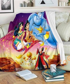 Aladin Sherpa Fleece Blanket Gifts for Family, for Couple