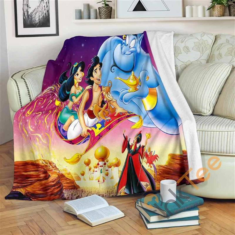 Aladin Sherpa Fleece Blanket Gifts for Family, for Couple