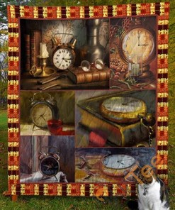 Alarm Clock Quilt Blanket Bedding Set