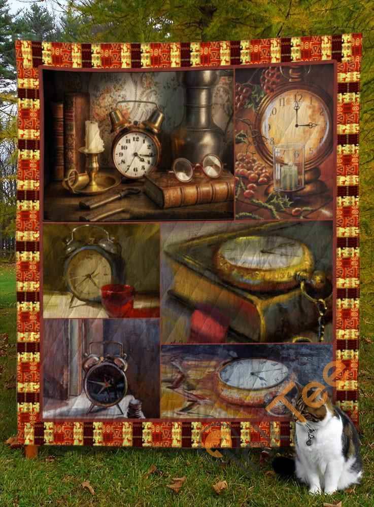 Alarm Clock Quilt Blanket Bedding Set