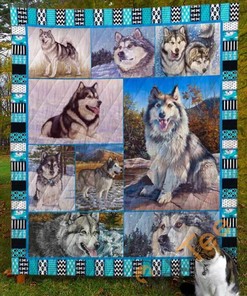 Alaskan Malamute Dog V5 Quilt Blanket Bedding Set