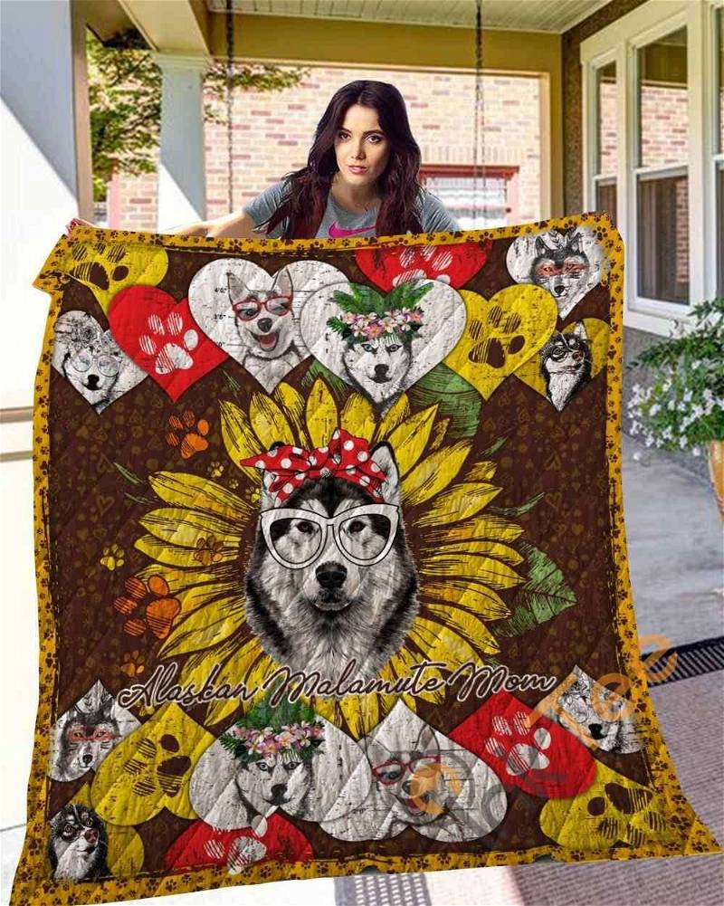 Alaskan Malamute Lover's Personalized Quilt Blanket Bedding Set