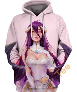 Albedo Angel Overlord Hoodie 3D