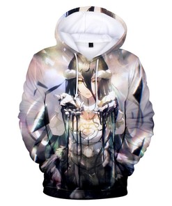 Albedo Overlord 3D Zip Hoodie