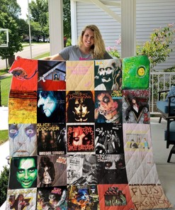 Alice Cooper Albums Quilt Blanket Bedding Set for Home Décor