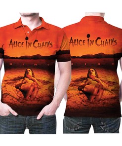 Alice In Chains Rock Music Band Gift For Musician Singer Songwritter Musical Band Lovers Polo Shirt All Over Print Shirt 3d T-shirt