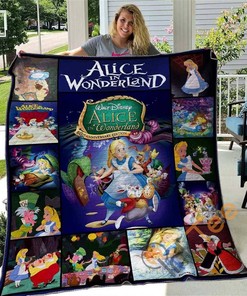 Alice In Wonderland Quilt Blanket Bedding Set