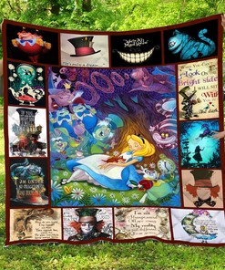 Alice In Wonderland Quilt Blanket Bedding Set for Home Décor