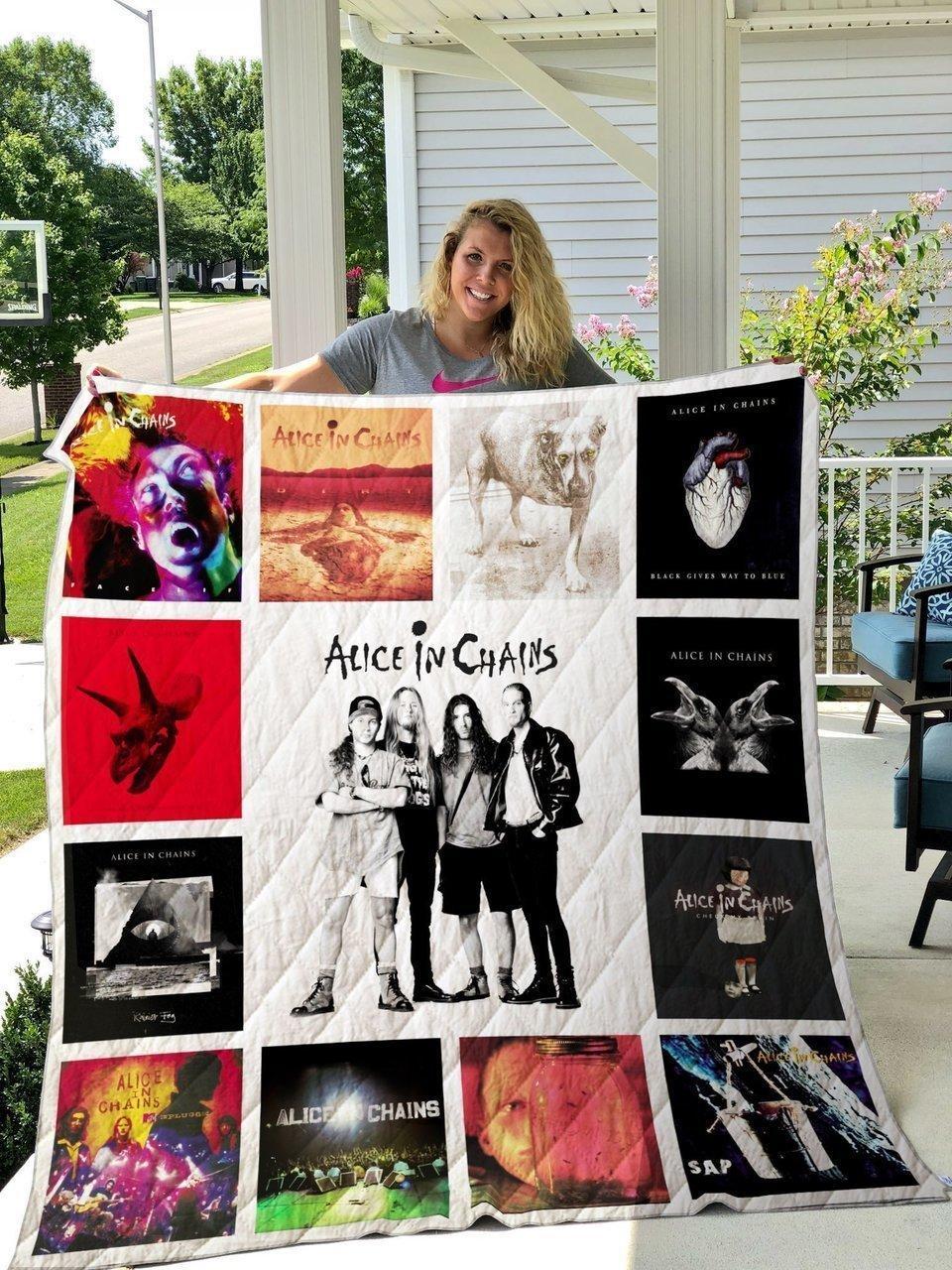 Alice in Chains Quilt Blanket Bedding Set for Home Décor