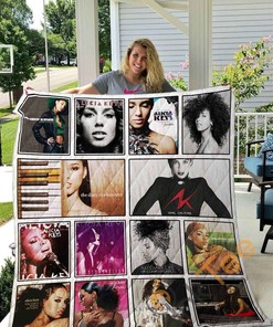 Alicia Keys Quilt Blanket Bedding Set