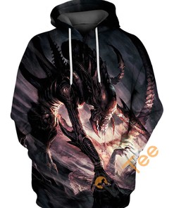 Alien And Predator Hoodie 3D