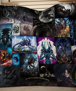 Alien Xenomorph Quilt Blanket Bedding Set For Fans