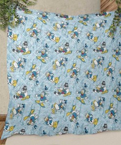 All Emotions Donald Duck Christmas Gifts Lover Quilt Blanket Bedding Set, donald Duck Quilt Blanket Bedding Set