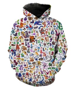 All Pokemon All The Pokemon Hoodie 3D
