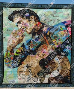 All Season Elvis Presley Plus Size Quilt Blanket Bedding Set
