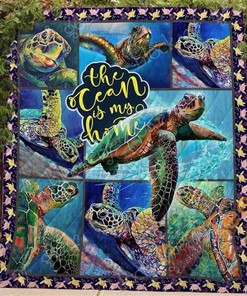 All Things I Need Is A Turtle Quilt Blanket Bedding Set
