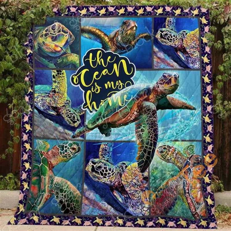 All Things I Need Is A Turtle Quilt Blanket Bedding Set