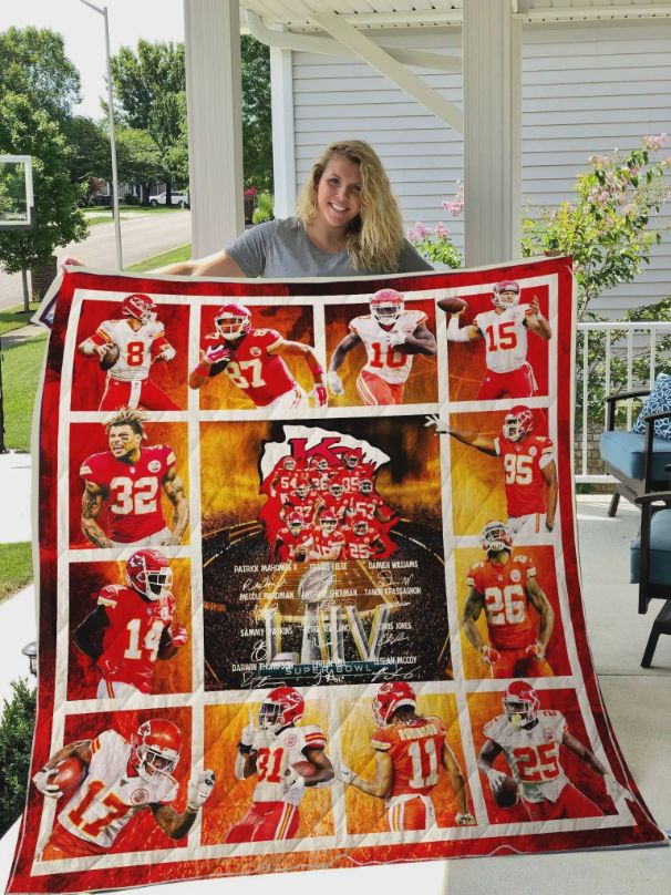 All-Star Kansas City Chiefs Ver Collected NFL Football Family Fan Gift Idea For Fans For Him For Her Quilt Blanket