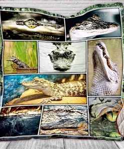 Alligators Quilt Blanket Bedding Set