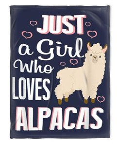Alpacas Blanket To My Girlfriend Just A Girl Who Loves For Girlfriend Family76