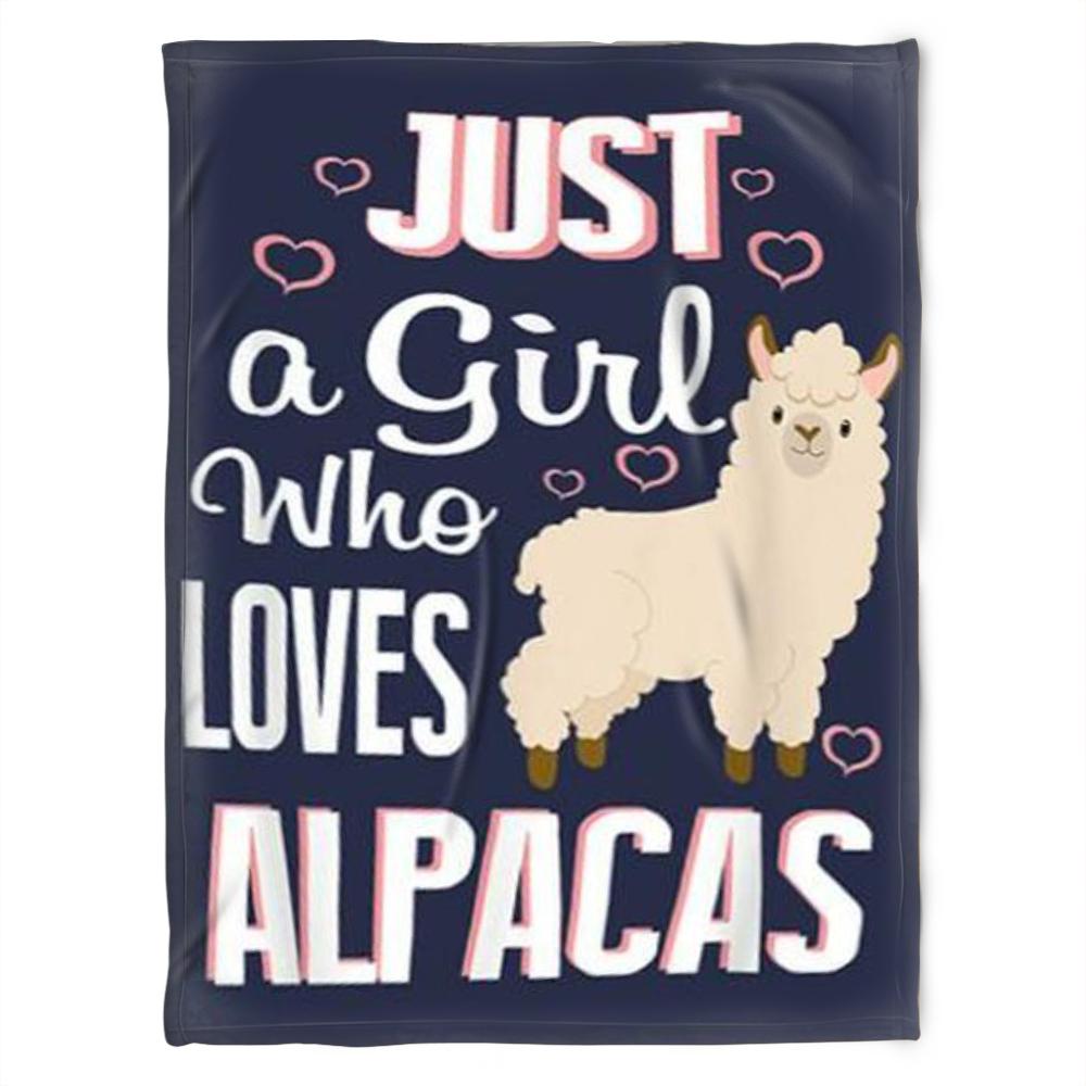 Alpacas Blanket To My Girlfriend Just A Girl Who Loves For Girlfriend Family76