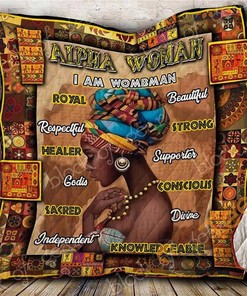 Alpha Woman – Proud African Quilt Blanket Bedding Set