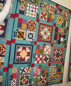 Alphabet Quilt Blanket Bedding Set