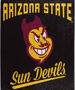 Alumni Silk Touch Blanket Arizona State Sun Devils Sherpa Fleece Blanket Gifts for Fans