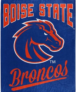 Alumni Silk Touch Blanket Boise State Broncos Sherpa Fleece Blanket Gifts for Fans