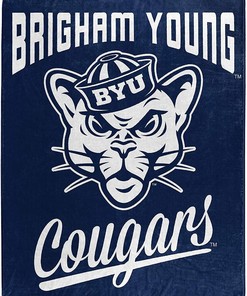 Alumni Silk Touch Blanket Byu Cougars Sherpa Fleece Blanket Gifts for Fans