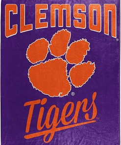 Alumni Silk Touch Blanket Clemson Tigers Sherpa Fleece Blanket Gifts for Fans