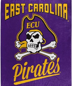 Alumni Silk Touch Blanket East Carolina Pirates Sherpa Fleece Blanket Gifts for Fans