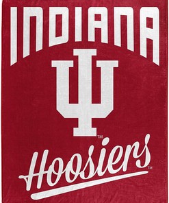 Alumni Silk Touch Blanket Indiana Hoosiers Sherpa Fleece Blanket Gifts for Fans