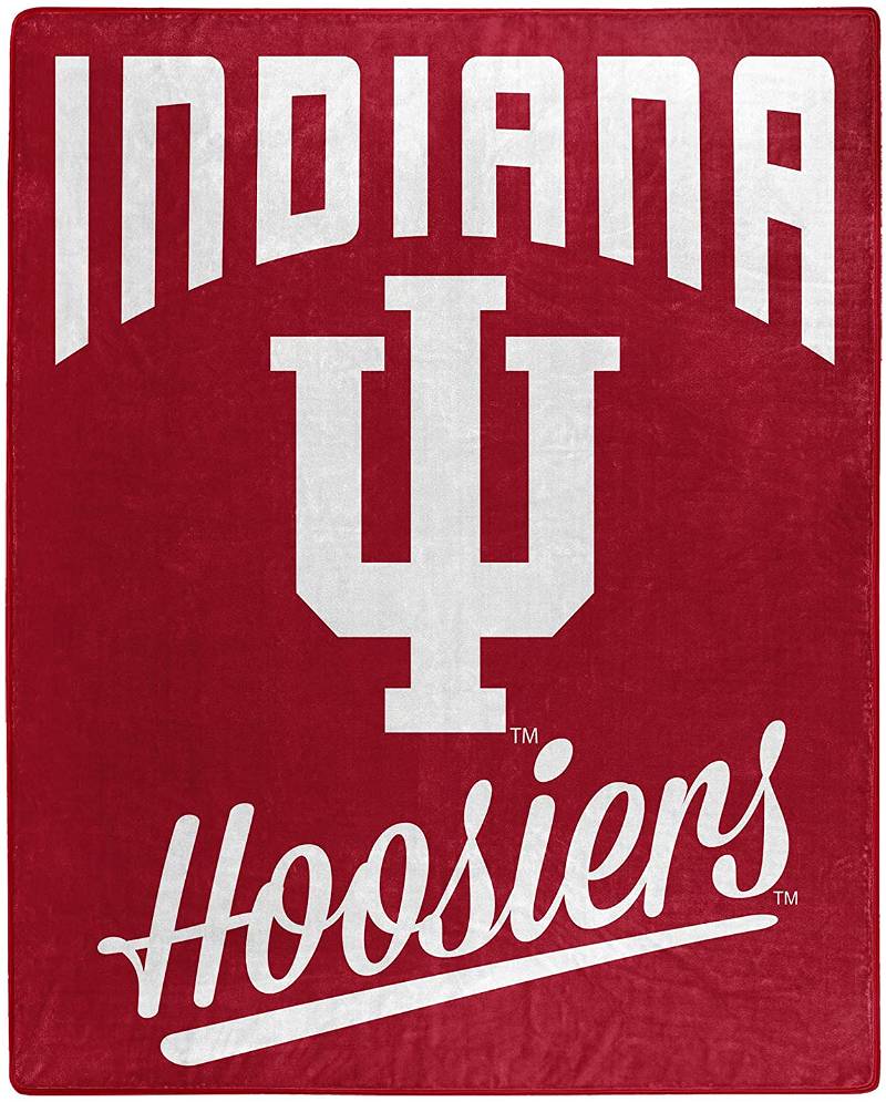 Alumni Silk Touch Blanket Indiana Hoosiers Sherpa Fleece Blanket Gifts for Fans