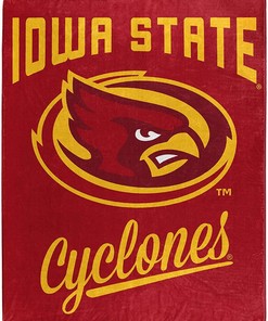 Alumni Silk Touch Blanket Iowa State Cyclones Sherpa Fleece Blanket Gifts for Fans