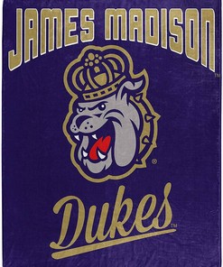 Alumni Silk Touch Blanket James Madison Dukes Sherpa Fleece Blanket Gifts for Fans