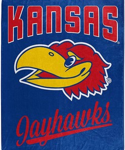 Alumni Silk Touch Blanket Kansas Jayhawks Sherpa Fleece Blanket Gifts for Fans