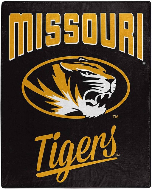 Alumni Silk Touch Blanket Missouri Tigers Sherpa Fleece Blanket Gifts for Fans