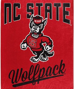 Alumni Silk Touch Blanket Nc State Wolfpack Sherpa Fleece Blanket Gifts for Fans