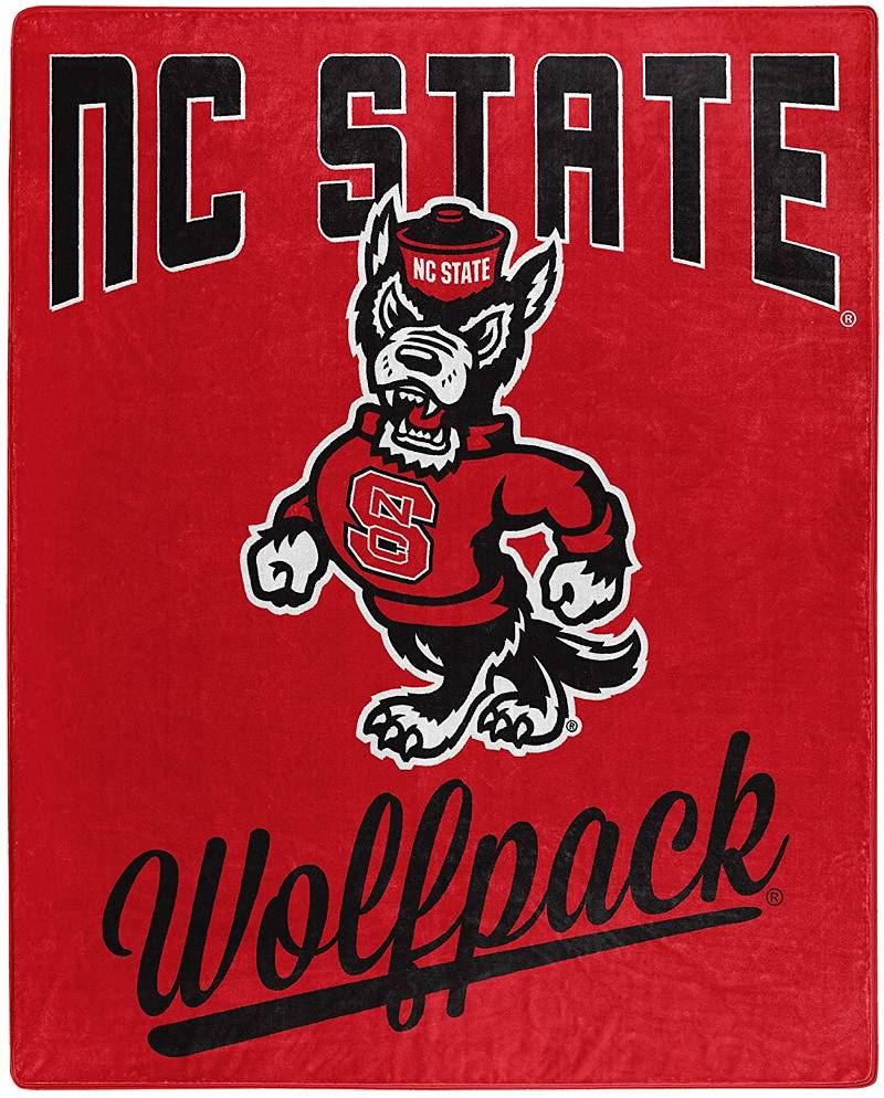 Alumni Silk Touch Blanket Nc State Wolfpack Sherpa Fleece Blanket Gifts for Fans