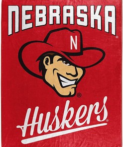 Alumni Silk Touch Blanket Nebraska Cornhuskers Sherpa Fleece Blanket Gifts for Fans