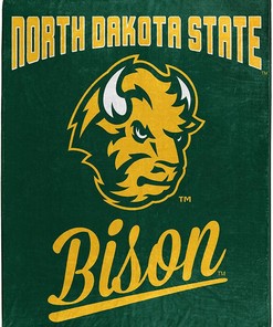 Alumni Silk Touch Blanket North Dakota State Bison Sherpa Fleece Blanket Gifts for Fans