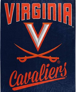 Alumni Silk Touch Blanket Virginia Cavaliers Sherpa Fleece Blanket Gifts for Fans