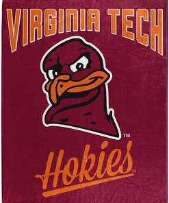Alumni Silk Touch Blanket Virginia Tech Hokies Sherpa Fleece Blanket Gifts for Fans