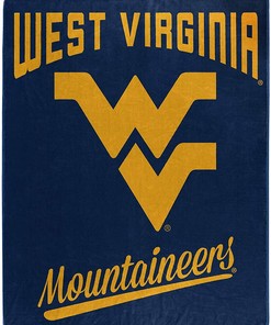 Alumni Silk Touch Blanket West Virginia Mountaineers Sherpa Fleece Blanket Gifts for Fans